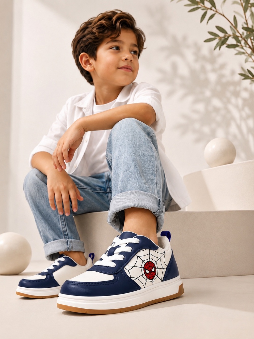 Old Navy x Marvel Spider-Man Faux-Leather Sneakers for Toddler